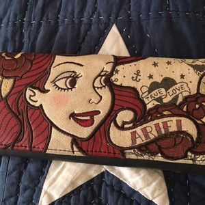 NWT Disney Parks The Little Mermaid Ariel Tattoo Style Wallet